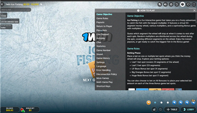 Ice Fishing Hilfefunktion Screenshot